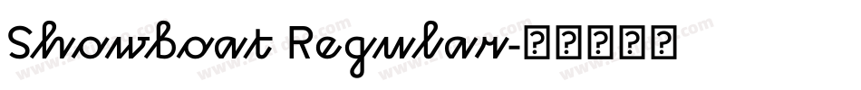 Showboat Regular字体转换